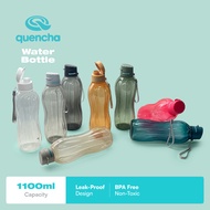 QUENCHA 17oz & 37oz Flip Cap Plastic Water Bottle