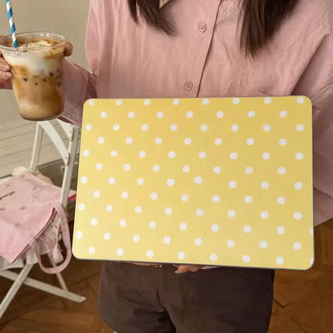 Ins Polka Dots New Laptop Case For Macbook 13Neo A3404 Air 13.6 M4 M3 M2 A2681 A3113 A3240 Air13.3 A
