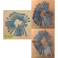 Y15ZR/FZ150/YAMAHA R15 ENGINE SCREW COMPLETE SKRU ENGINE T8 FULL ENGINE BOLT ENGINE SKRU