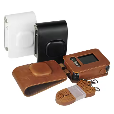 PU Retro Leather Case for Fujifilm Instax Mini Liplay Hybird Instant Film Camera Carrying Cover Comp