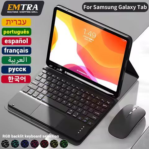 Samsung Tablet Cover Keyboard For Samsung Galaxy Tab A8 10.5 A7 S6 Lite Tablet Cover For Samsung Tab