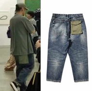 工裝牛仔褲(余文樂同款)潮工装褲牛仔👖,尺碼:38腰圍