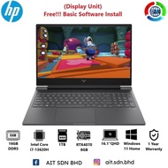 HP Victus 16-R0326TX 16.1"FHD Gaming Laptop Mica Silver Core i7-13700HX 16GB 512GB SSD RTX4060 8GB W