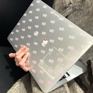 Shesell macbook Case(Glitter)hello kitty Ribbon Air13 Pro13 Case For Clear A3241 A2681