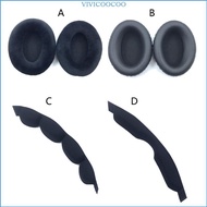 VIVI Earpad Headband for  HD660S 650 600 545 565 580 Headphone Headset Sponge Cover Flannelette Ear 