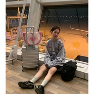 [i4p STUDIO] Korean Niche Designer Glossy Retro jersey jersey Sports Sweatshirt T-Shirt