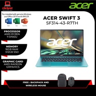 Acer Swift 3 FHD Laptop SF314-43-R7TH  (14"/RYZEN 7 5700U 16GB 512GB AMD RADEON Graphics W10 OPI)