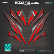UV TRANSPARENT STRIPING MIO M3 125 IP 28 STICKER YAMAHA M3/Z/S 125 STICKER MATERIAL BENING MIO 125 2
