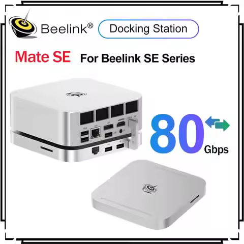 2025 Beelink Mate SE-A Docking Station Thunderblot 5 High Speed for Beelink SER8 SER9 Pro SEi14 Lapt