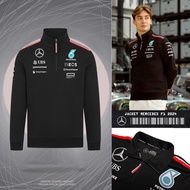 Jacket F 1 2024 | Latest COOL MEN'S JACKETS | Team F1 RACING CREWNECK HALFZIP JACKET