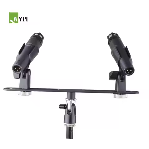 AY14 -For Alctron MAS020 Double Microphone Stand Stereo Recording Dual Microphone Stand
