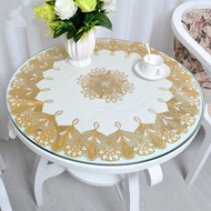 1 PC Round Tablecloth Oil-proof Anti-scald Coffee Table Cloth Round Table Table Cover