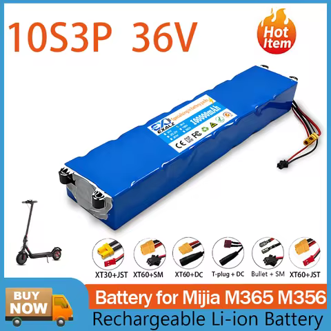 36V 10S3P 100Ah 18650 Lithium Battery Pack - High Power High Quality for M365 Scooter - BMS Protecte
