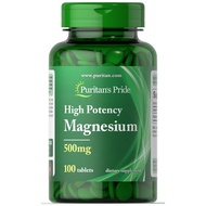 Puritan's Pride High Potency Magnesium 500 mg 100 250 Tablets