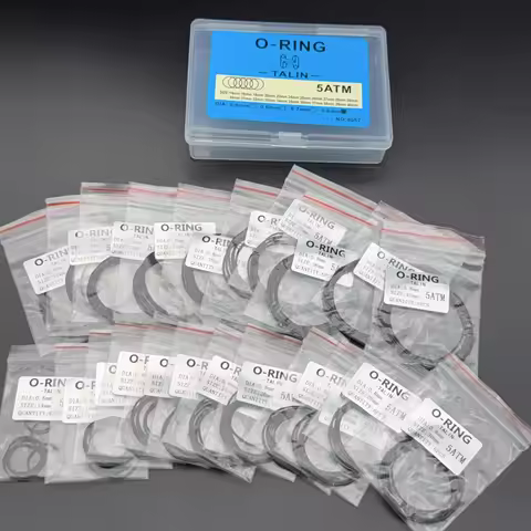Watch Back Cover Waterproof Ring O-ring Bottom Coversealing Ring Box 0.5/0.6/0.7/0.8mm Elastic Rubbe