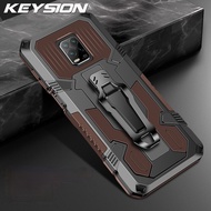 KEYSION เกราะกันกระแทกเคสสำหรับ Xiaomi Redmi Note 9 9S หมายเหตุ9 Pro Max ขาตั้งซิลิโคนสำหรับ Redmi Note 9T หมายเหตุ8 Pro