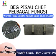 Roll Bag Chef Knife Bag Kitchen Storage Bags Portable Knife Holder Multifunction Knife Carrying Bag 