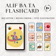 Alif Ba Ta Flashcard (Hijaiyah Alphabet) Islamic Kids Education Flashcards Jawi Flashcard