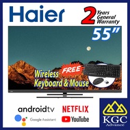 (Free Shipping) Haier 55" Android 4K UHD LED TV H55S6UG (Free Wireless Keyboard &amp; Mouse)