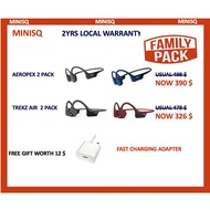 Aftershokz Aeropex and Trekz Air Family Pack Bundle Offer with optional Trekz Titanium