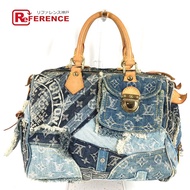 LOUIS VUITTONTH1087 Monogram Denim Patchwork Speedy 30 手提包