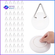 50pc Adhesive Plate Hangers, Invisible Vertical Holders, 0.83 Picture Hangers