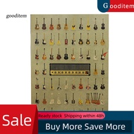 [Gooditem] Home Decoration Vintage Style Musical Guitar Pattern Picture Kraft Paper Poster