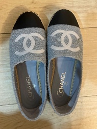 Chanel 2022牛仔漁夫鞋38碼