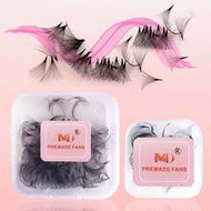 120/240pcs 10D 20D Pre-Made Lash Clusters, Single Length Tray, 8-15mm, Handmade Thick Lashes, 10D 20