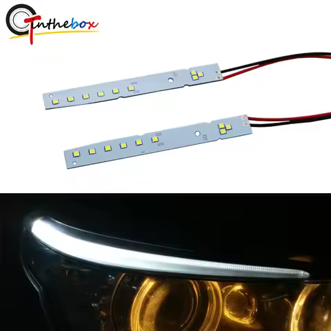 2pcs For BMW E60 HID Matching White LED Eyelid Modules For 2008-2010 BMW E60 5 Series 528i 535i 550i