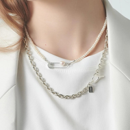 LESIS｜Heavy Silver Cross Necklace 經典份量感純銀項鏈