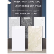 30x60cm High Quality Marble Tile Wallpaper Sticker Waterproof Self-Adhesive Mozek Tile Dinding