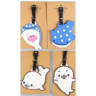 Boarding Pass Little Whale Blue Whale Luggage Tag Stitch Stitch Rainbow Horse Luggage Trailer Luggag