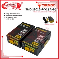 Tarmoc TMC-1SC1G-P-V1 | Media Converter 1FO 1LAN / 1 FO 1 LAN Gigabit POE IN 9-57 Volt | HTB GS03 1 
