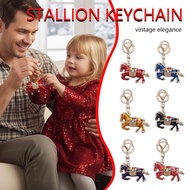 2026 New Year Metal Horse Keychain Bag Accessories Charms Auspicious Meaning For For Men Women O1y9