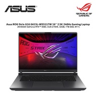 Asus ROG Strix G16 G615L-WS5117W 16'' 2.5K 240Hz Laptop ( NVIDIA® GeForce RTX™ 5080, CU9-275HX, 32GB