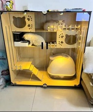 貓舍 貓櫃 貓別墅 貓屋 超大自由空間 實木貓籠子