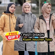 Hijacket Original Ixora Series Coldgrey Jacket Waterproof Parachute muslimahWanita