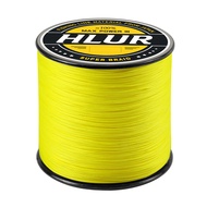 HLUR สายเอ็นตกปลา PE 12เกลียวถักสายเอ็นตกปลายาว500เมตรสายเบ็ตตกปลาสำหรับ Slatwater Freshawater Tali 