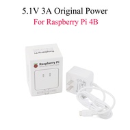 Original Raspberry PI 4 Model B 5.1V 3A Power Adapter USB Type-C Charger Plug PSU Power Supply For R