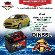 Münster Robust MF CMF DIN55 | DIN55L | 55559 (55AH) Car Battery Bateri Kereta for Ford Fiesta 1.5 1.