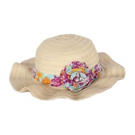 F&F Children's Fashion Hat Woven Floral Motif Ages 4–8 Years – Factory Outlet Import
