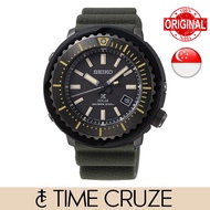 [Time Cruze] Seiko SNE543 Solar Prospex Diver's 200M Military Green Silicone Black Dial Men Watch SNE543P1