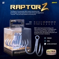 Bkk Raptor Z Size 1,2,4,6,8,1/0,2/0,3/0,4/0,5/0 Treble Hook Popping Casting
