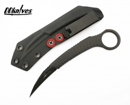 มีดคารัมบิท Microtech Feather Karambit S/E Fixed Blade DLC Standard Signature Series (215-1D...