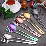 Korean stainless steel spoon and fork SUS410 korean spoon fork SUS 410