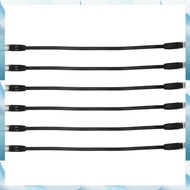 [G V W E] 6 Pcs 1 Ft Flat Internet Network Cable Solid Cat6 High Speed Patch Lan Wire With Snagless 