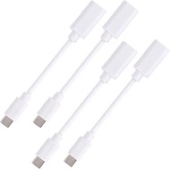 4pcs USB-C to Micro USB Adapter Cable for Eufy Outdoor Camera & Solar Panel, 10.3cm/4.06in Type-C to