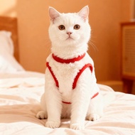 Kitten Clothing Cat Clothes Pet Clothes Clothing Accessories Chinese New Year Clothing Cat T-Shirt C
