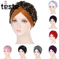 Turban Hat Women Headband Glitter Sequins Head Wraps